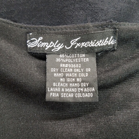 Simply Irresistible Black Sleeveless Tunic 3XL - Picture 6 of 7